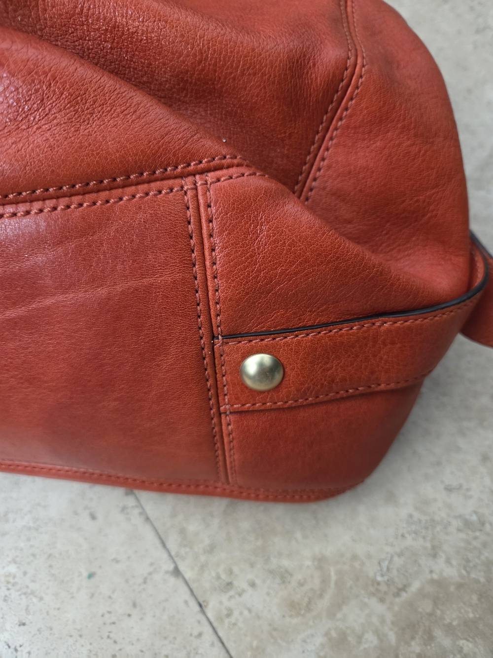 Authentic Coach Madison Maggie Leather Hobo Bag - Rare Burnt Orange 🍊 - Picture 7 of 12